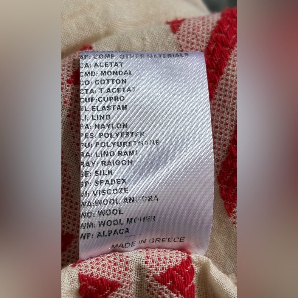 Devotion Red And Cream Patterned Spaghetti Strap … - image 8